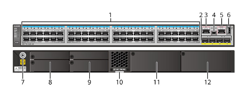 S5710-52C-EI appearance and structure