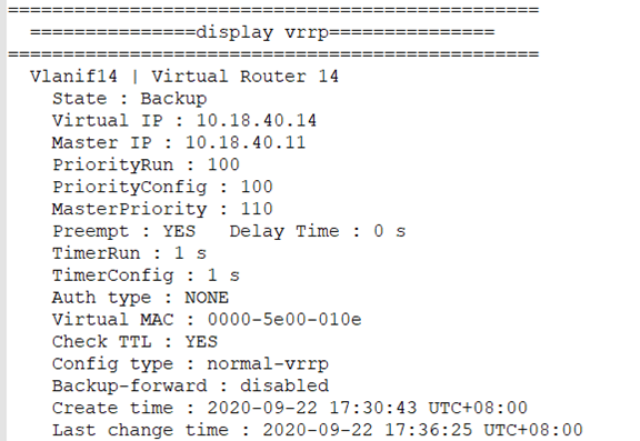 VRRP slow switching from backup to master on S6730 11