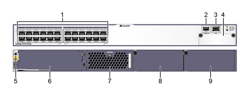 S5700-28C-EI-DC appearance and structure