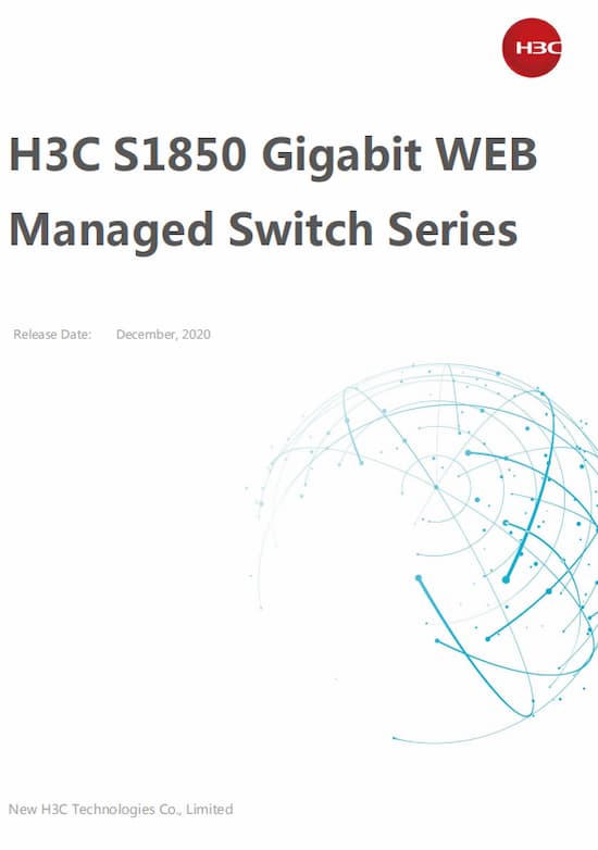 H3C S1850 Datasheet
