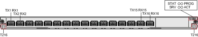 Front panel of TNV6T216