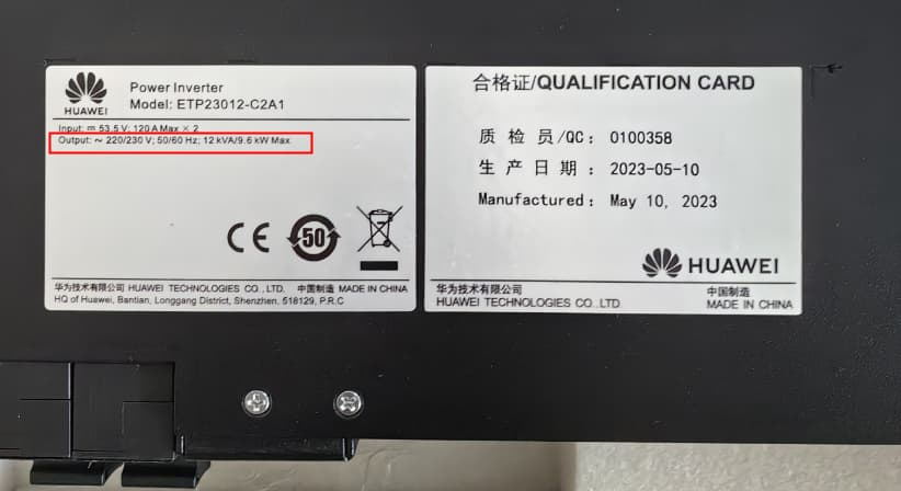 How to change the output frequency of Huawei ETP23012-C2A1 13 ETP23012 C2A1 50Hz