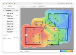 NetSpot Heatmap signal level