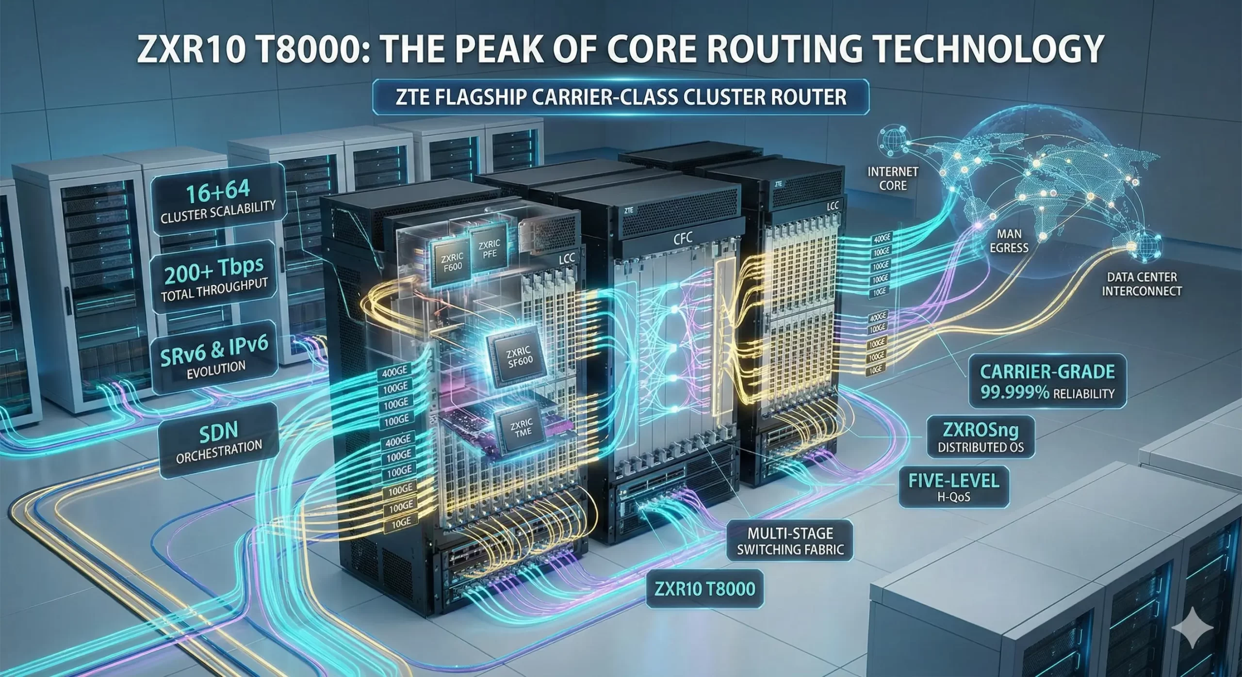 Ultimate Guide to ZXR10 T8000: ZTE’s Flagship Core Router for Next-Gen Backbone Networks 3 T8000 scaled