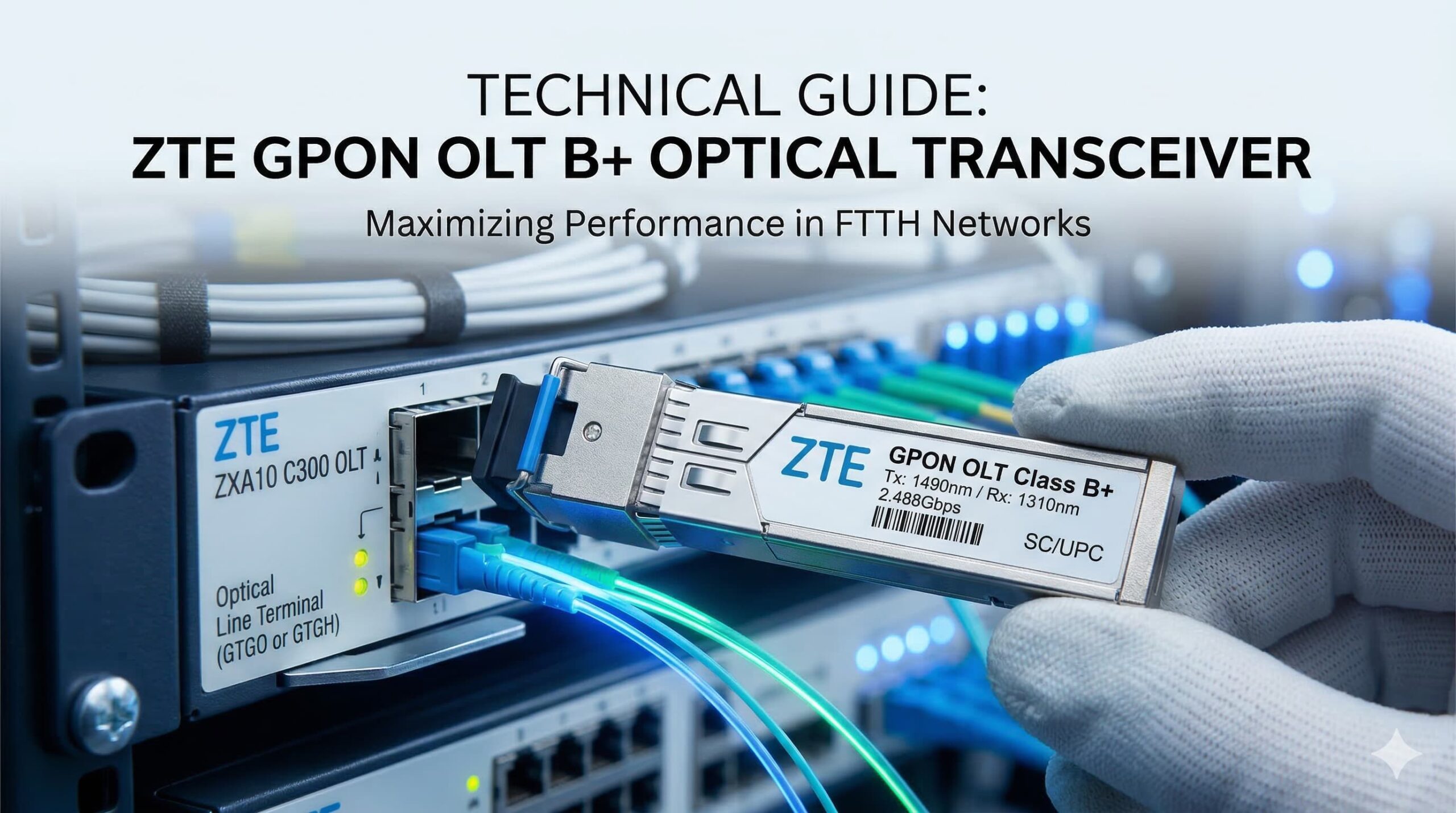 ZTE GPON OLT B optical transceiver scaled