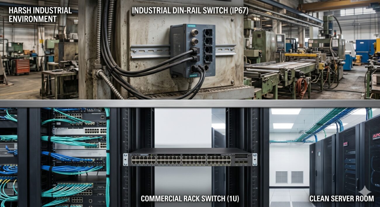 Industrial Ethernet vs Commercial Ethernet FAQ: Expert Answers to Technical & Deployment Questions
