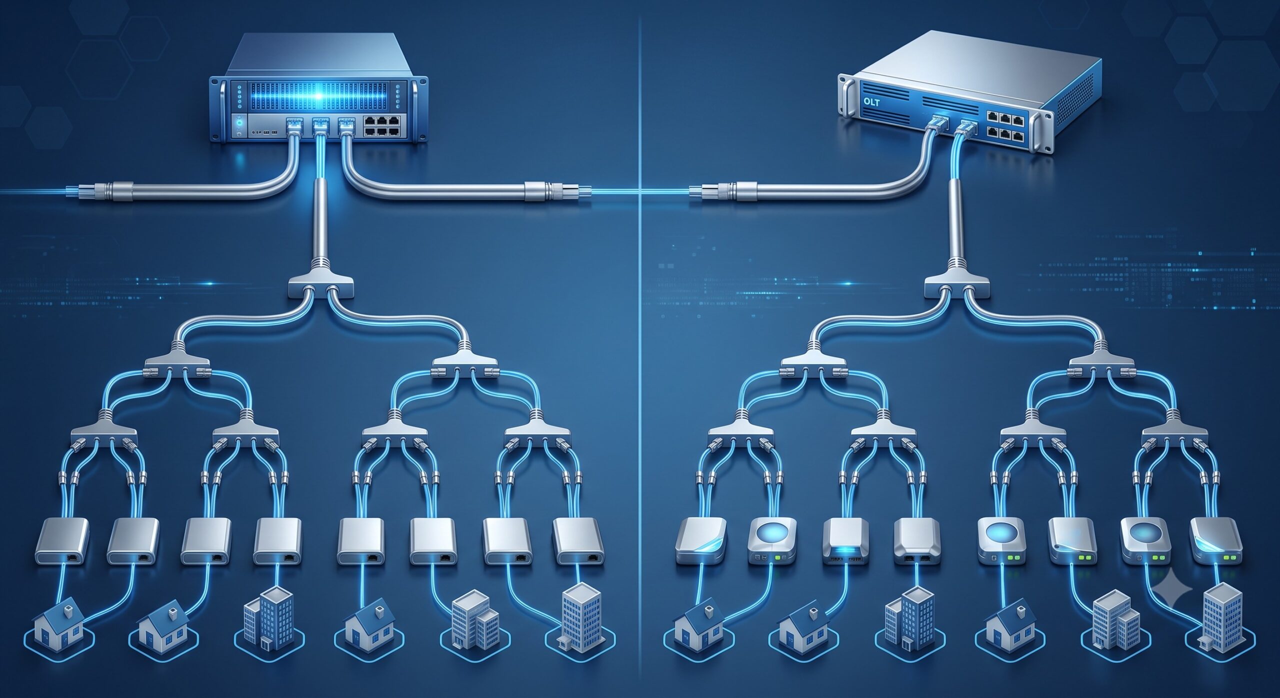 The Ultimate Guide to GPON vs EPON Comparison: Architecture, Specs, and Deployment details