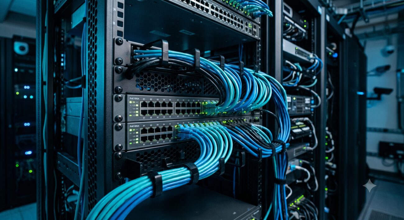 Carrier-Grade Infrastructure Solution Brief: Deploying IP Camera CCTV Network Switch Layout