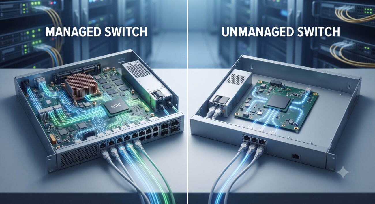 The Ultimate Guide to Managed vs Unmanaged Switches: Architecture, Specs, and Deployment