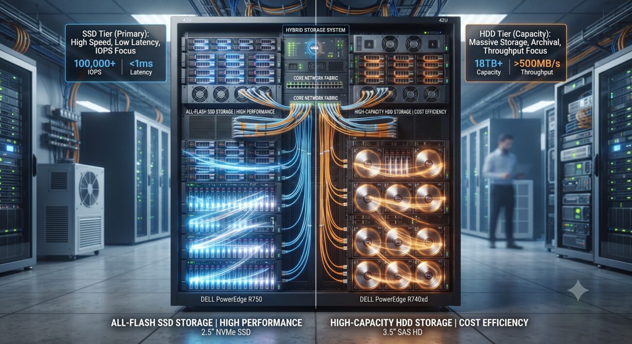 The Ultimate Guide to SSD vs HDD for Enterprise Servers: Architecture, Specs, and Deployment