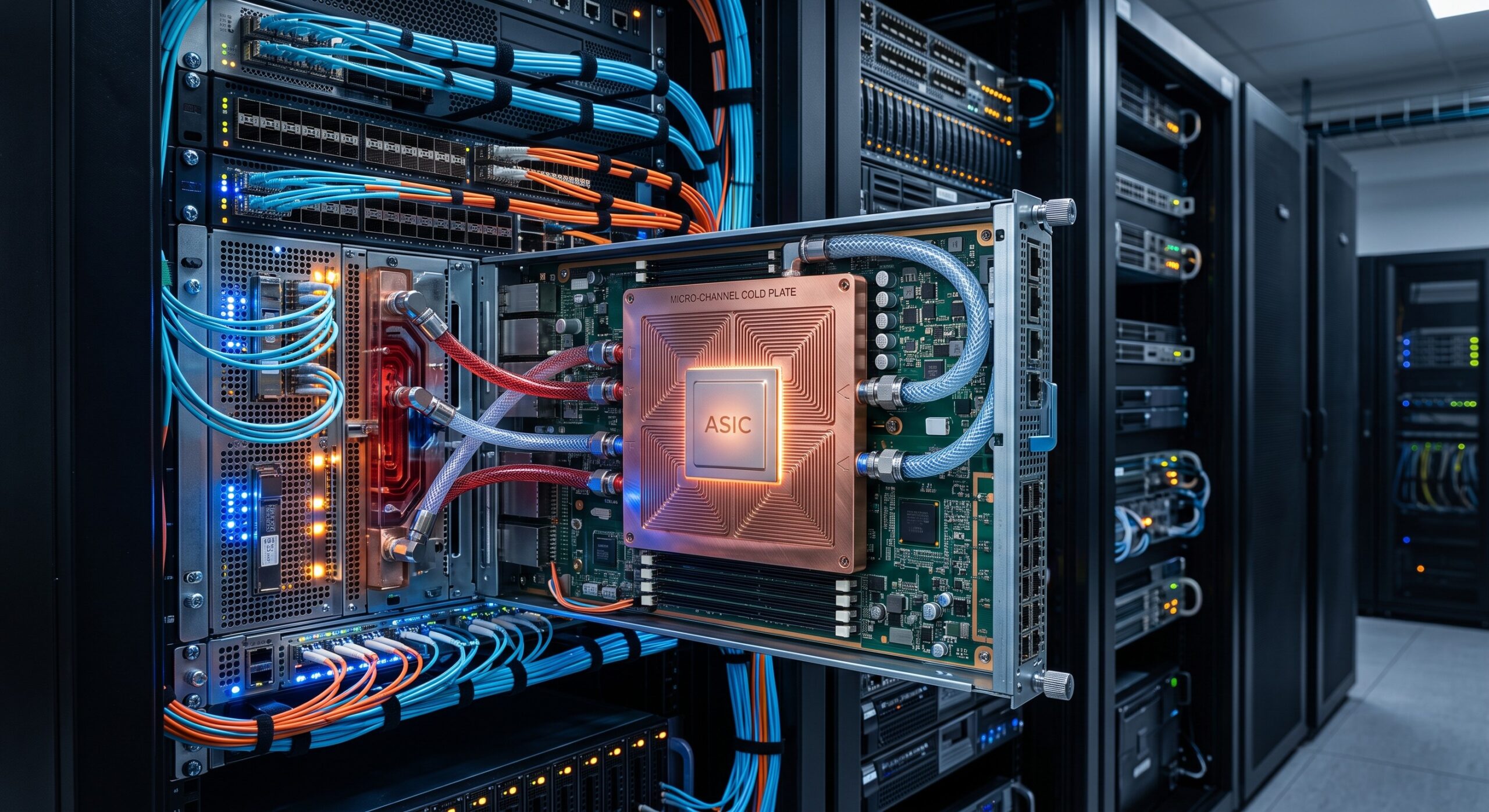 Energy Efficiency in Edge Routing: Thermal and Power Specs of Micro-Channel Liquid Cold Plate for High-TDP Network ASICs 6 Energy Efficiency in Edge Routing: Thermal and Power Specs of Micro-Channel Liquid Cold Plate for High-TDP Network ASICs details