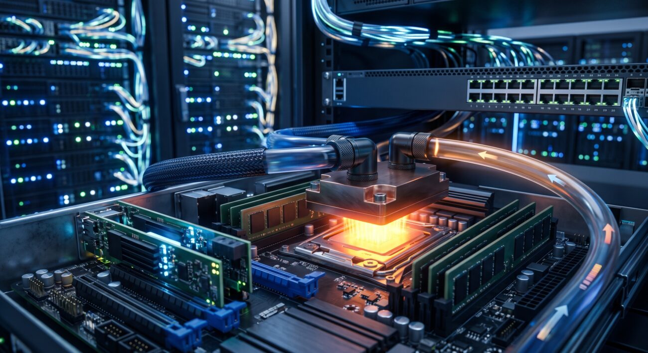 Energy Efficiency in Edge Routing: Thermal and Power Specs of Direct-to-Chip (D2C) Liquid Cooling Module Thermal Resistance at Extreme Heat Flux
