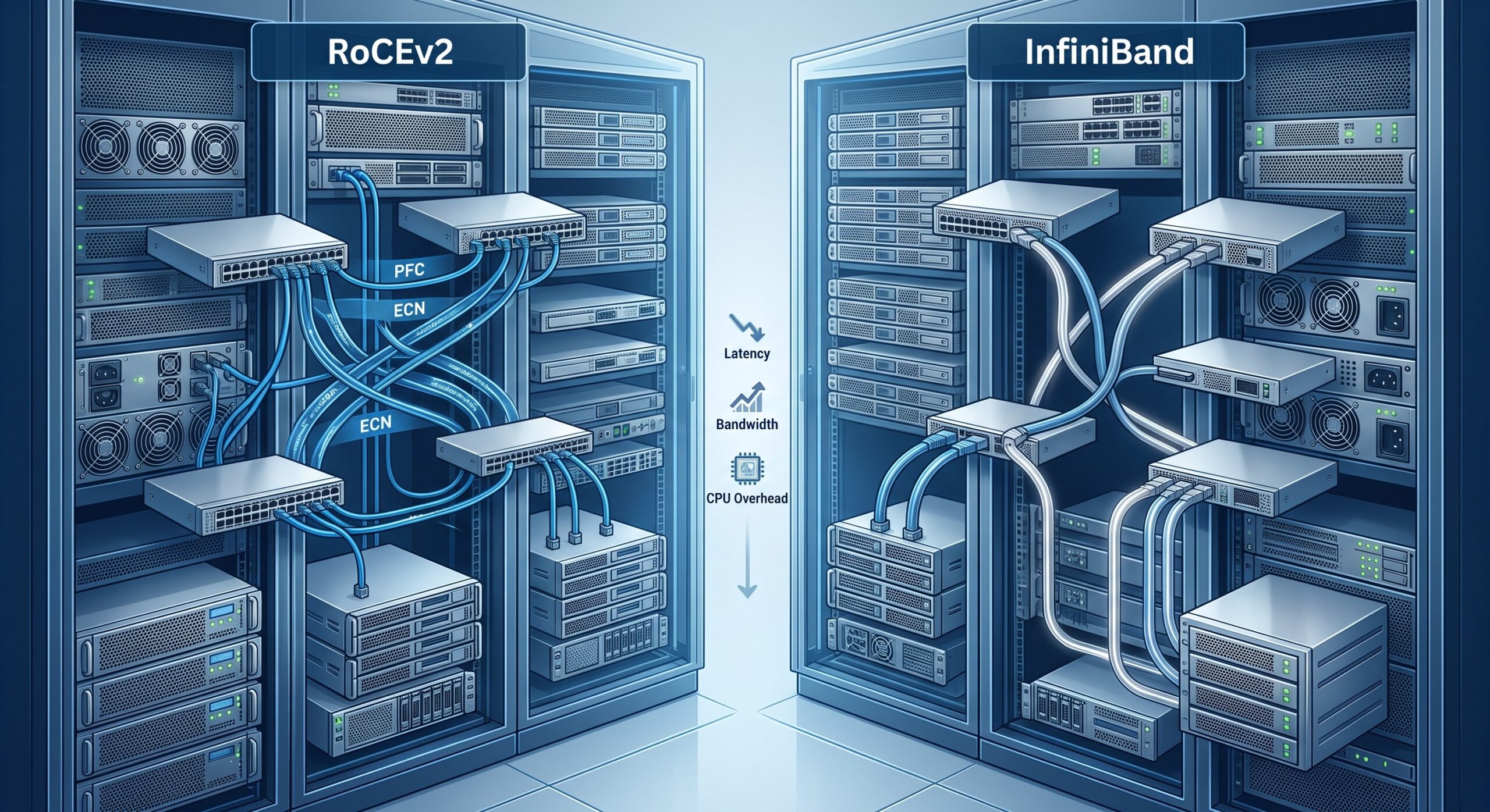 Achieving Ultra-Low Latency: Packet Pipeline Analysis of Lossless Ethernet Architecture: RoCEv2 vs InfiniBand 7 Achieving Ultra-Low Latency: Packet Pipeline Analysis of Lossless Ethernet Architecture: RoCEv2 vs InfiniBand details