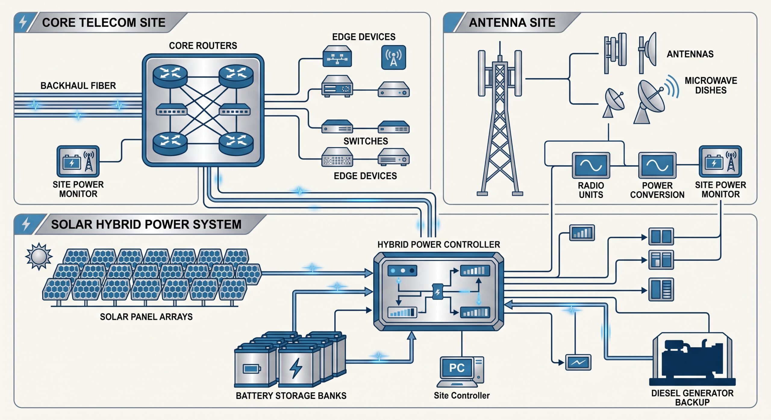 Energy Efficiency in Edge Routing: Thermal and Power Specs of Solar Hybrid Power for Telecom Sites 7 Energy Efficiency in Edge Routing: Thermal and Power Specs of Solar Hybrid Power for Telecom Sites details
