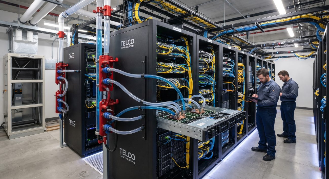Energy Efficiency in Edge Routing: Thermal and Power Specs of Data Center PUE Optimization Liquid Cooling Retrofit Solutions: Chiller Elimination