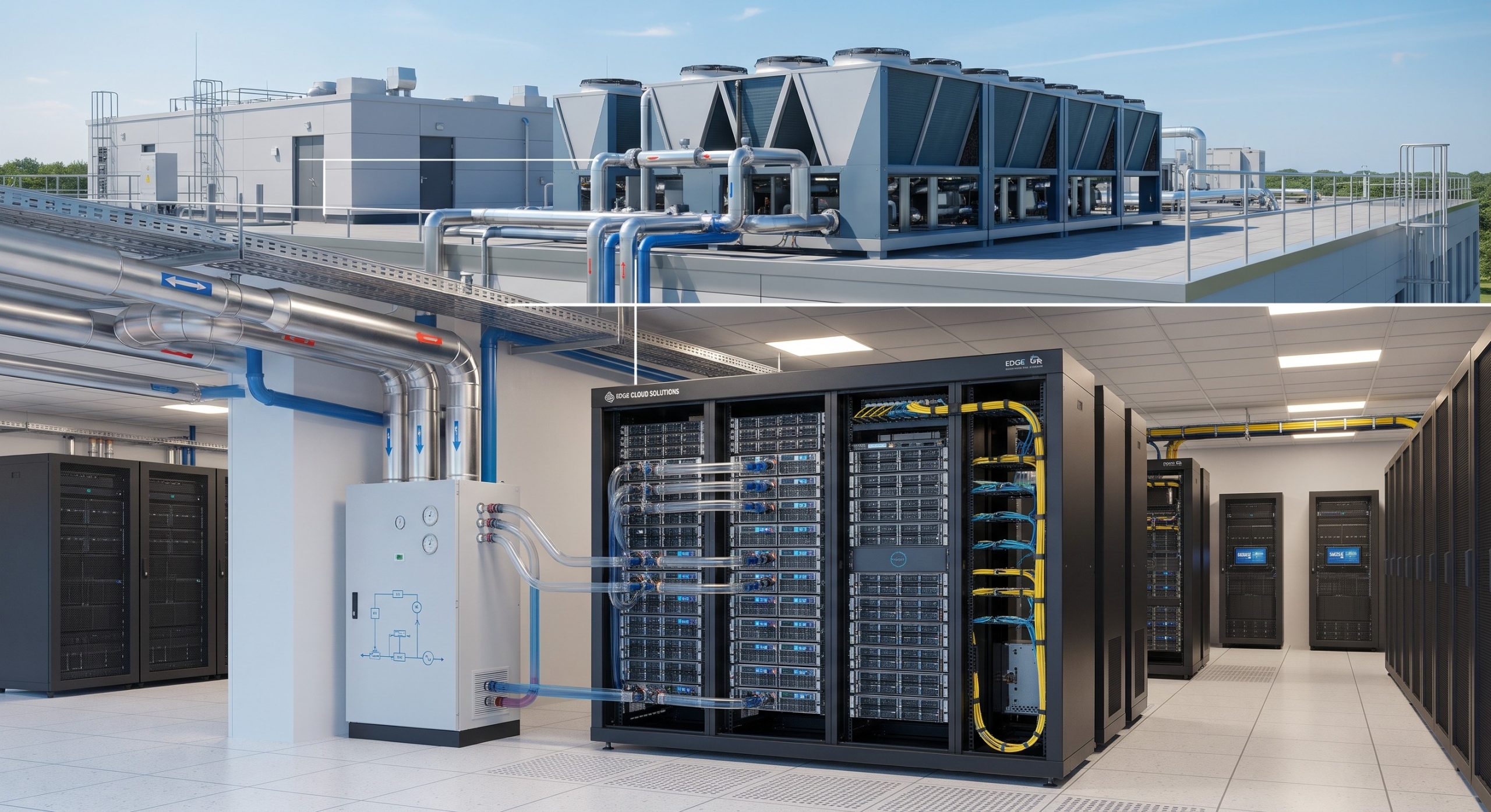 Energy Efficiency in Edge Routing: Thermal and Power Specs of Data Center PUE Optimization Liquid Cooling Retrofit Solutions: Chiller Elimination 7 Energy Efficiency in Edge Routing: Thermal and Power Specs of Data Center PUE Optimization Liquid Cooling Retrofit Solutions: Chiller Elimination details